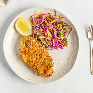 https://www.goodchefbadchef.com.au/recipes/corn-thins-crumbed-chicken-schnitzel