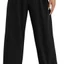 High waisted black trousers