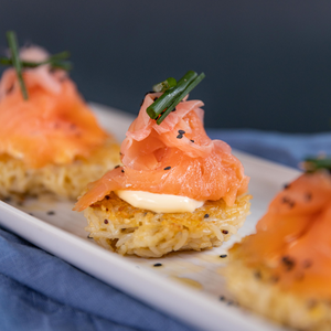 https://www.goodchefbadchef.com.au/recipes/fried-rice-cakes-with-smoked-salmon