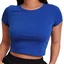 Royal Blue Crop Top