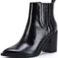 Black pointed toe boots