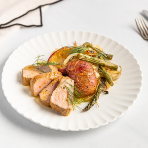 https://www.goodchefbadchef.com.au/recipes/pork-peach-and-haloumi-tray-bake