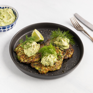 https://www.goodchefbadchef.com.au/recipes/veggie-fritters-with-avocado-goat-cheese-smash