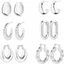 Silver earrings
