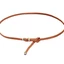 Leather Skinny Woven Belt
