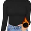 Thermal black turtleneck