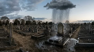 🌧️معجزة إلهية 😱السماء تمطر على قبره هو فقط