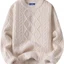 Beige vintage knitted sweater