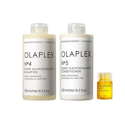 🔗Olaplex Wash and Shine Hair Kit: N°.4, 5, 7, Shampoo & Conditioner Set