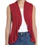 Sleeveless Cardigan Open Front Vest